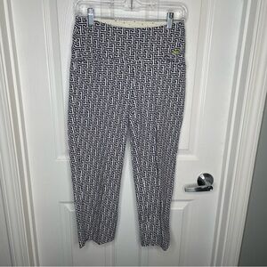Swing Control Ankle Golf Pants Tummy Control Geometric Athleisure Greek Key 6